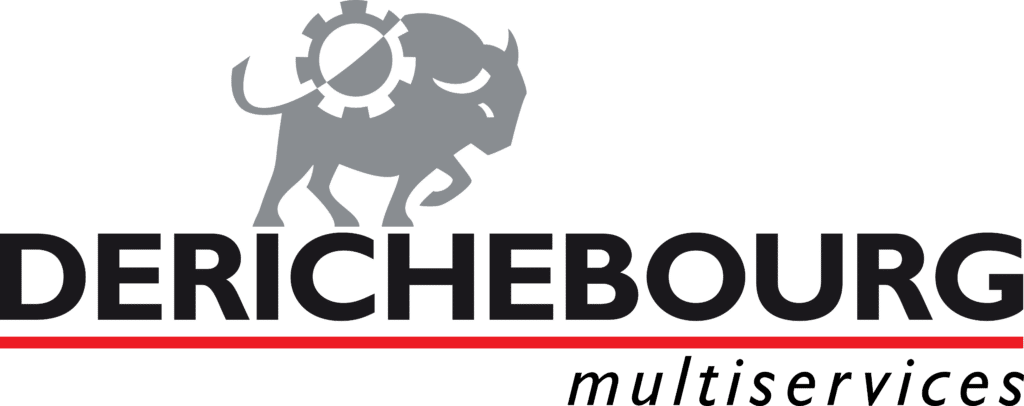 Logo de DERICHEBOURG Multiservices, utilisant les solutions Winlassie pour la gestion et la sécurité.