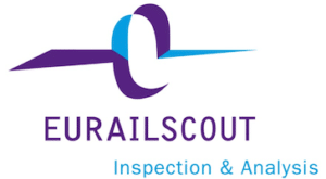 Logo Eurailscout, client utilisant Winlassie pour l'inspection et l'analyse ferroviaire.