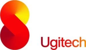 Logo d'UGITECH, fabricant d'acier inoxydable, utilisant les solutions de sécurité de Winlassie.