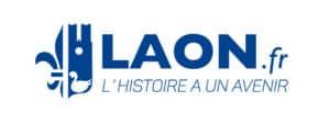Logo de la ville de LAON, 'L'histoire a un avenir', client de Winlassie.
