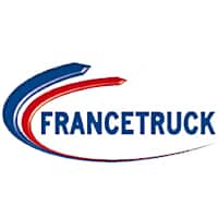 Logo de FRANCETRUCK avec des bandes bleue et rouge, client de Winlassie pour la gestion de flotte et la sécurité.